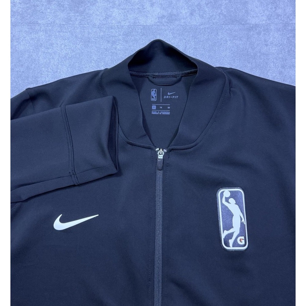 Nike NBA G League Jacket Mens XL Black Dri-FIT GATORADE Blade Collar Athleisure